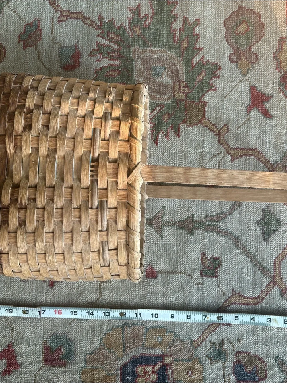 Woven Natural Rattan Bread Basket with Handle